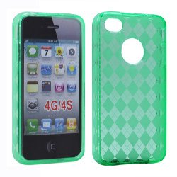 iPhone 4S 4 Argley TPU Gel Case (Green)